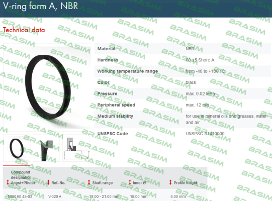 Angst-Pfister-NBR 60.45-03 price