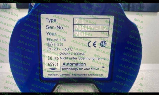 BFI AUTOMATION-Type:2.0 SN:205452-L2 price