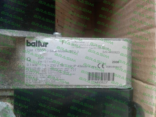 Baltur-17000010 BTG 3  price