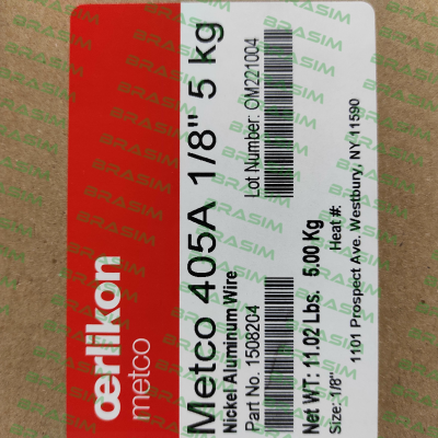 Oerlikon Metco-1508204 (3004 Plant) - 405A 1/8" 5 kg price