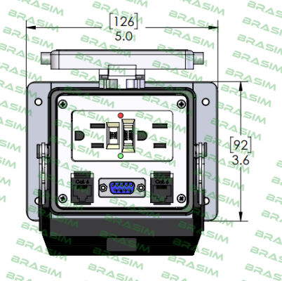 MENCOM-GF-DB9-2RJ45-32 price