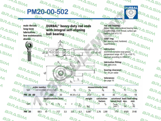 Durbal-PM 20-00-502 price