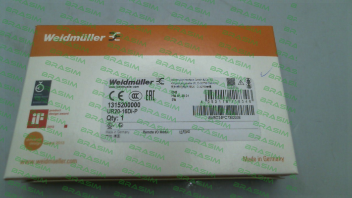 Weidmüller-P/N: 1315200000, Type: UR20-16DI-P price