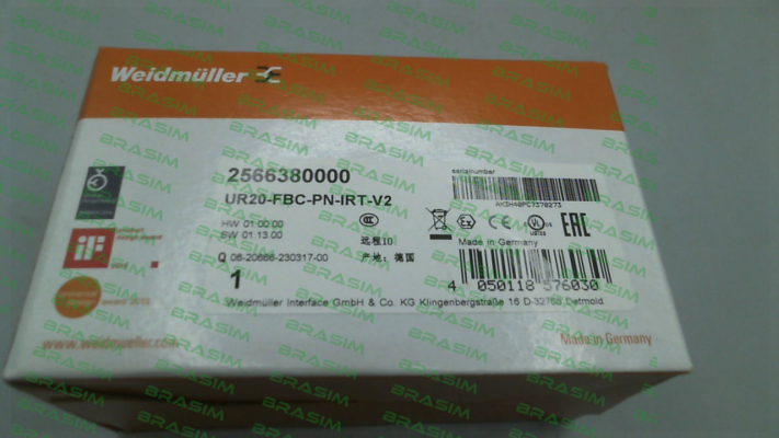 Weidmüller-P/N: 2566380000, Type: UR20-FBC-PN-IRT-V2 price