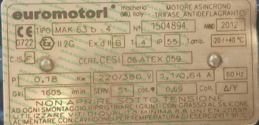 Euromotori-MAK063BP4B5#0089 price