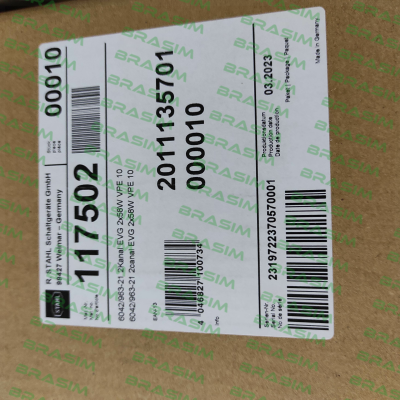 Stahl-PN: 117502 Type: 6042/963-21 price