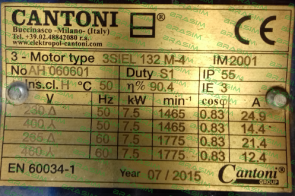 Cantoni-DS-Motor 3 SIEL 132 M-4 price