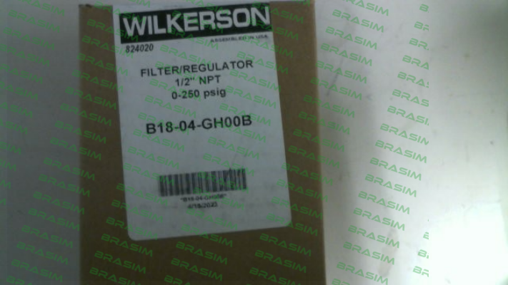 Wilkerson-B18-04-GH00B price