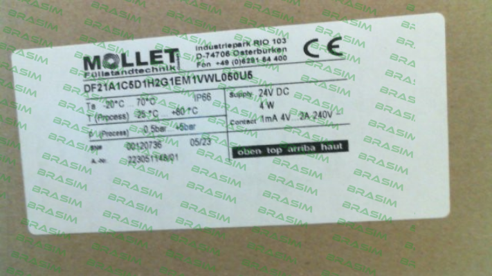 Mollet-DF21A1C5D1H2G1EM1VWL050U5 price