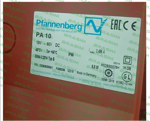 Pfannenberg-PA 10 10-60DC GL/MED /  23360630001 price