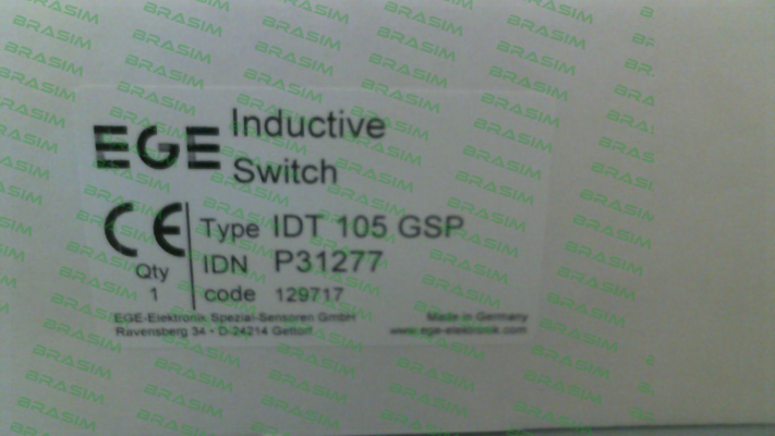 Ege-p/n: P31277, Type: IDT 105 GSP price