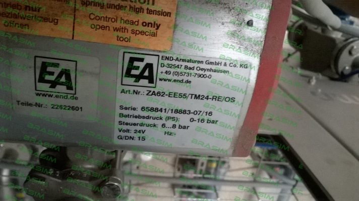 End Armaturen-ZA62-EE55/TM24-RE/OS price