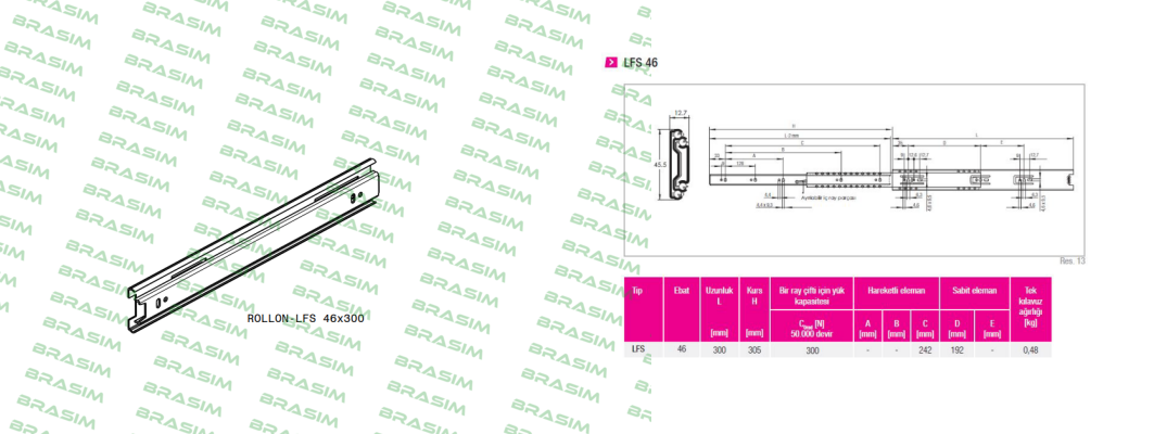 Rollon-LFS46-0300 price