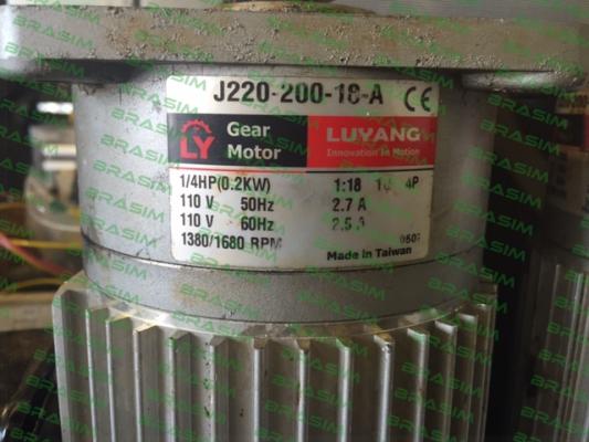 Luyang Gear Motor-J220-200-18-A price