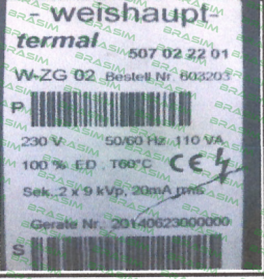 Weishaupt-603226 price