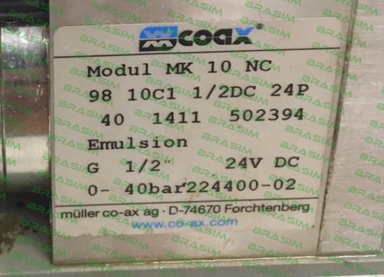 Coax-MK 10 NC (502394) price