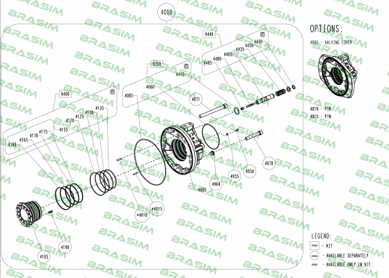 Poclain-A18801L / KITAM-CV-DISTRIB-MS18/35-NBR- 2 price