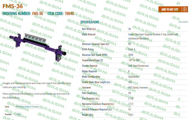 Flexco-FMS-36 price