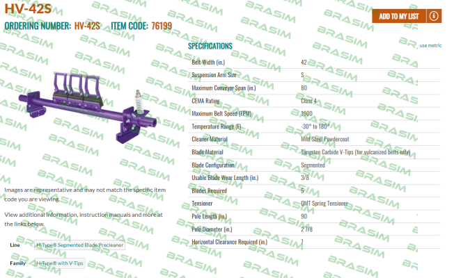 Flexco-HV-42S price