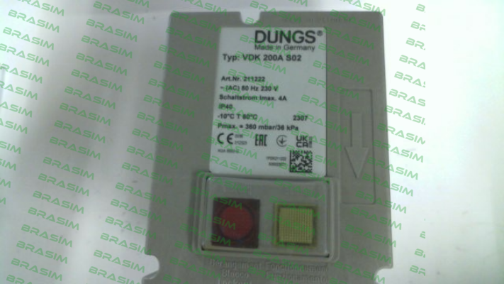 Dungs-P/N: 211222, Type: VDK 200A S02 price