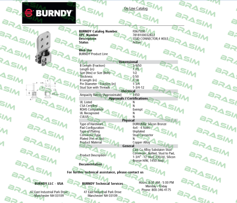 Burndy-FD675D8  price