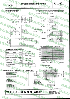 Weidemann-DBD10-Z10-F140-ARV/BRV price