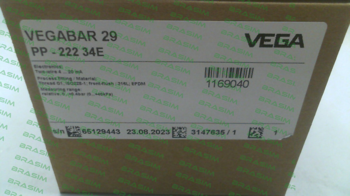 Vega-VEGABAR 29 \ B29.XXXX3QCSZB price