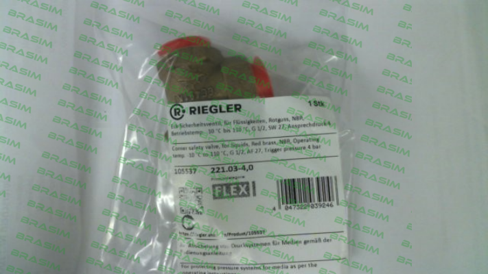 Riegler-P/N: 105537, Type: 221.03-4,0 price