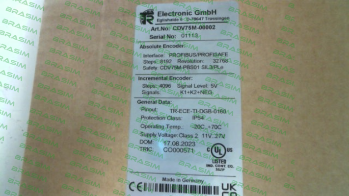 TR Electronic-CDV75M*8192/32768 PB 50ZB10NT +FS ( CDV75M-00002) price