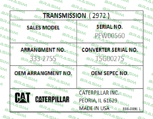 Caterpillar-PFW00560 price