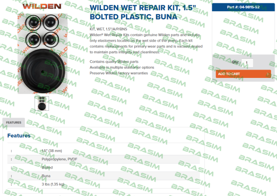 Wilden-04-9815-52 price