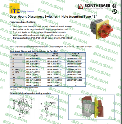 Sontheimer-NLO16/3E/Z33 price