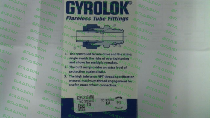 GYROLOK-12PC-316/MM price