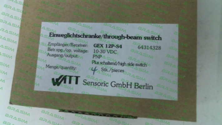 Witt Sensoric-GEX 12P-S4 / 64314328 price