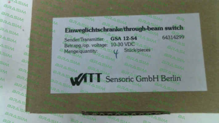 Witt Sensoric-GSA 12-S4 price