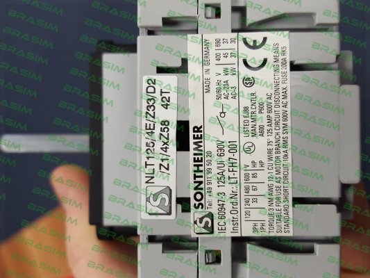 Sontheimer-NLT125/4E/Z33-D2/1/4x58/62 price