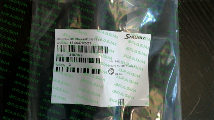 Staubli-15.0647C2-21  KBT-10BV-AX/M32/50-70-C2 price