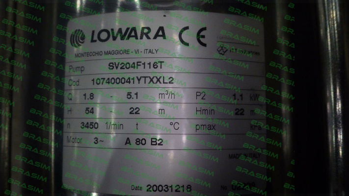 Lowara-SV204F116T  price