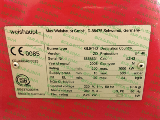 Weishaupt-601150 price