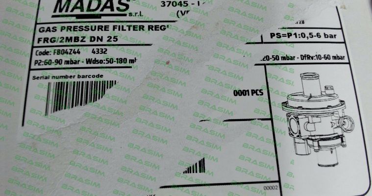 Madas-FRG/2MBZ, DN 25 price