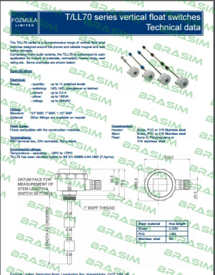 Fozmula-T/LL70/42  price