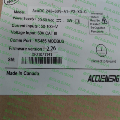 Accuenergy-ACUDC 243-60V-A1-P2-X3-C price